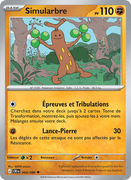 Simularbre 043/122 Pokémon Chaos Ascendant (ME04)