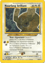 Noarfang brillant 110/113 Pokémon Neo Destiny (N4)