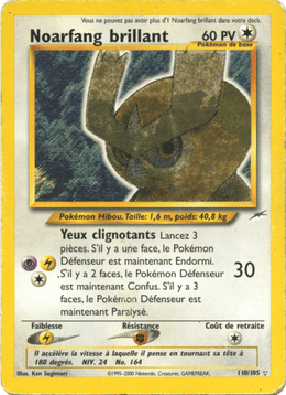 Noarfang brillant 110/113 Pokémon Neo Destiny (N4)
