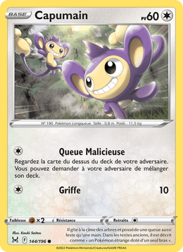 Capumain 144/217 Pokémon Origine Perdue (LOR)