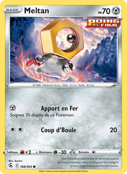 Meltan 188/284 Pokémon Poing de Fusion (FST)