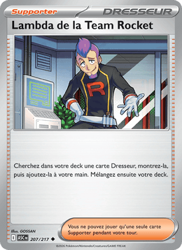 Lambda de la Team Rocket 207/295 Pokémon Héros Transcendants (ME2.5)