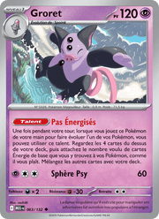 Groret 063/188 Pokémon Méga-Évolution (ME01)
