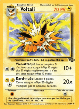 Voltali 20/64 Pokémon Jungle (JU)