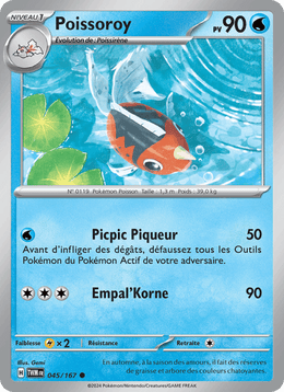 Poissoroy 045/226 Pokémon Mascarade Crépusculaire (EV06)