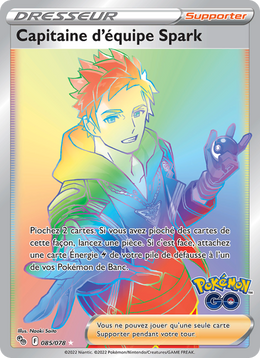 Capitaine d'équipe Spark 085/88 Pokémon Pokémon GO