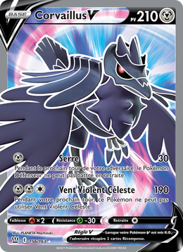 Corvaillus V 156/183 — Pokémon Styles de combat (BST)