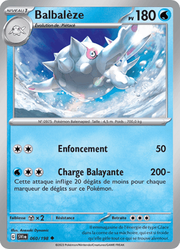 Balbalèze 060/258 Pokémon Écarlate et Violet (EV01)