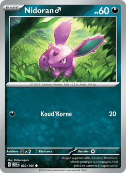 Nidoran♂ 032/207 Pokémon 151 (MEW)