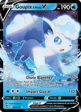 Goupix d'Alola V 033/245 — Pokémon Tempête Argentée (SIT)