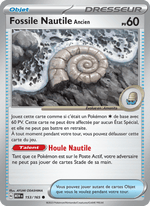 Fossile Nautile Ancien 153/207 Pokémon 151 (MEW)