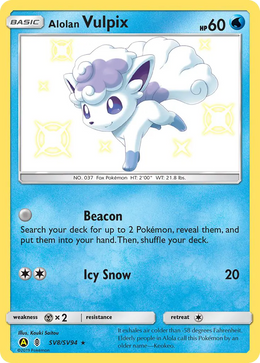 Goupix d’Alola SV8/94 — Pokémon Destinées Occultes Coffre Étincelant (SMA)