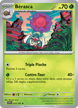 Bérasca 014/252 Pokémon Étincelles Déferlantes (EV08)