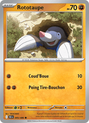 Rototaupe 045/172 Pokémon Foudre Noire (BLK)