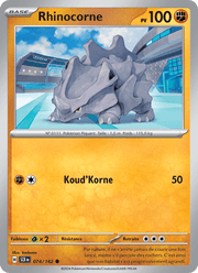 Rhinocorne 074/175 Pokémon Couronne Stellaire (EV07)
