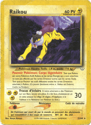 Raikou 22/66 Pokémon Neo Revelation (N3)