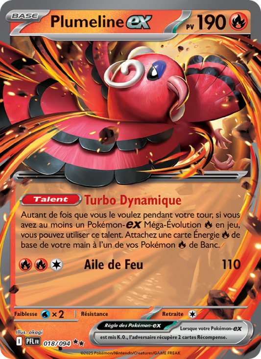 Plumeline-ex - Oricorio ex - Flammes Fantasmagoriques 018