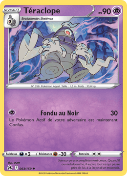 Téraclope 063/160 Pokémon Zénith Suprême (CRZ)
