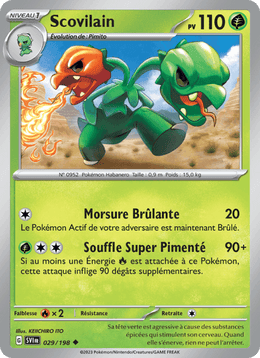 Scovilain 029/258 Pokémon Écarlate et Violet (EV01)