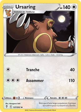 Ursaring 127/237 Pokémon Évolution Céleste (EVS)