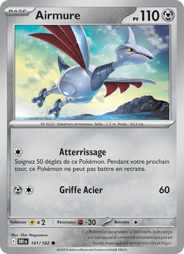 Airmure 141/244 Pokémon Rivalités Destinées (EV10)