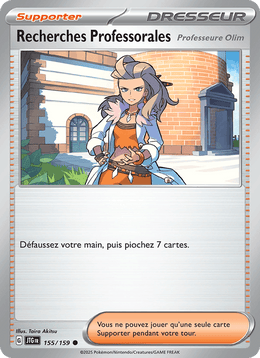 Recherches Professorales 155/190 Pokémon Aventures Ensemble (EV09)