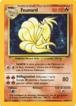Feunard 12/102 Pokémon Set de Base (BS)