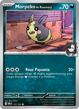 Morpeko de Rosemary 137/244 Pokémon Rivalités Destinées (EV10)