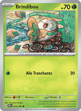 Brindibou 013/230 Pokémon Flammes Obsidiennes (EV03)
