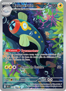 Lampéroie 114/86 — Pokémon Foudre Noire (BLK)