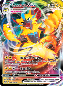 Zeraora VMAX SWSH264/PROMO — Pokémon Promo Épée et Bouclier (SWSHP)