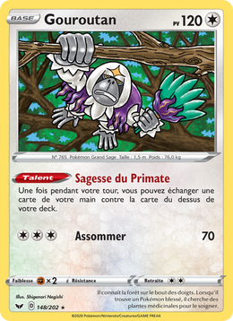 Gouroutan 148/216 Pokémon Épée et Bouclier