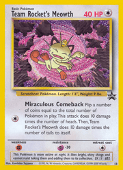 Team Rocket's Meowth 18/53 Pokémon Wizards Black Star Promos (WBSP)