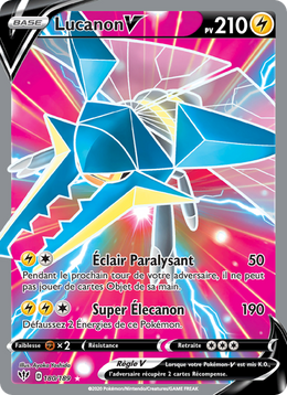 Lucanon V 180/201 Pokémon Ténèbres Embrasées