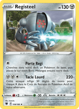 Registeel 108/216 Pokémon Astres Radieux (ASR)