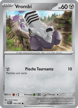 Vrombi 154/230 Pokémon Flammes Obsidiennes (EV03)