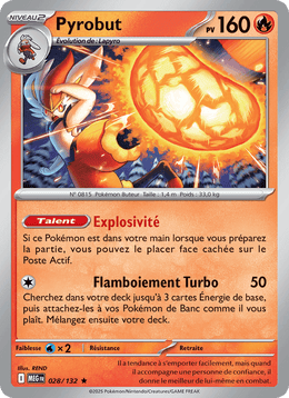 Pyrobut 028/188 Pokémon Méga-Évolution (ME01)
