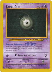 Zarbi Z 60/113 Pokémon Neo Destiny (N4)