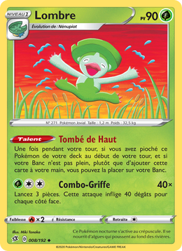 Lombre 8/209 Pokémon Clash des Rebelles