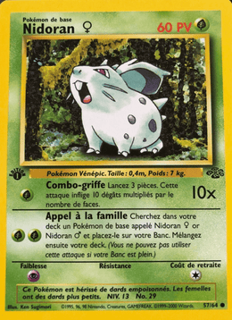 Nidoran ♀ 57/64 Pokémon Jungle (JU)