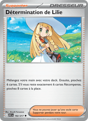 Détermination de Lilie 192/295 Pokémon Héros Transcendants (ME2.5)