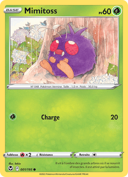 Mimitoss 001/215 Pokémon Tempête Argentée (SIT)