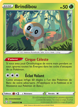 Brindibou 6/73 Pokémon Destinées Radieuses (SHF)