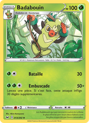 Badabouin 13/216 Pokémon Épée et Bouclier