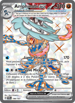 Amphinobi-ex 198/226 Pokémon Mascarade Crépusculaire (EV06)