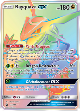 Rayquaza GX 177/183 — Pokémon Tempête Céleste (CES)