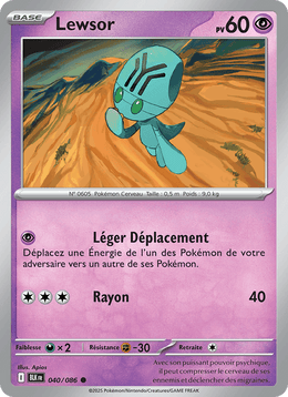 Lewsor 040/172 Pokémon Foudre Noire (BLK)