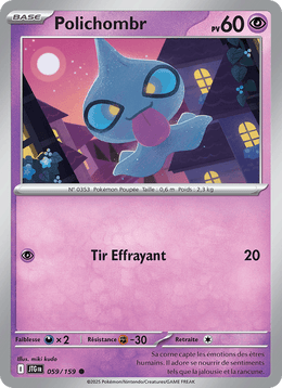 Polichombr 059/190 Pokémon Aventures Ensemble (EV09)