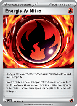 Énergie Fire Nitro 086/122 Pokémon Chaos Ascendant (ME04)