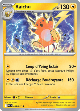 Raichu 056/295 Pokémon Héros Transcendants (ME2.5)